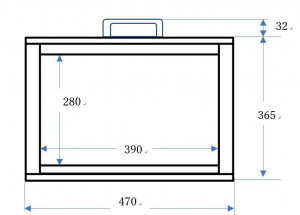 塗装済みA3判紙芝居用枠を製作・ネット通販 | おかめや | 東白川村役場