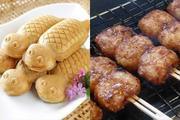 つちのこ焼きと五平餅