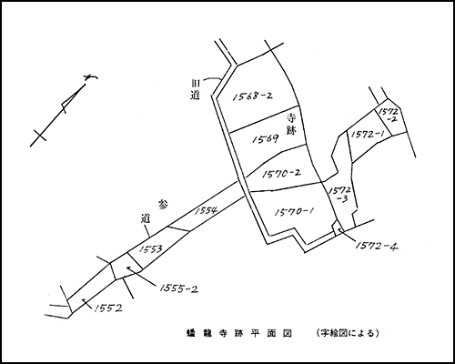 蟠龍寺跡平面図