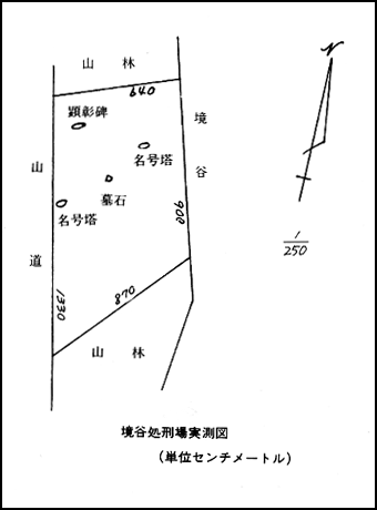 境谷処刑場実測図