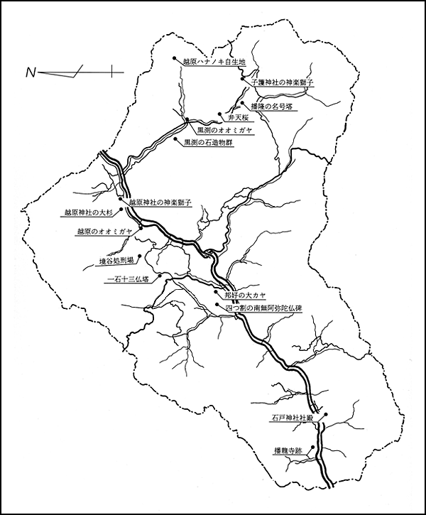 文化財の所在地図