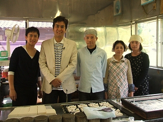 2012年10月に東海テレビに取材いただいたときの釜渕豆腐店。