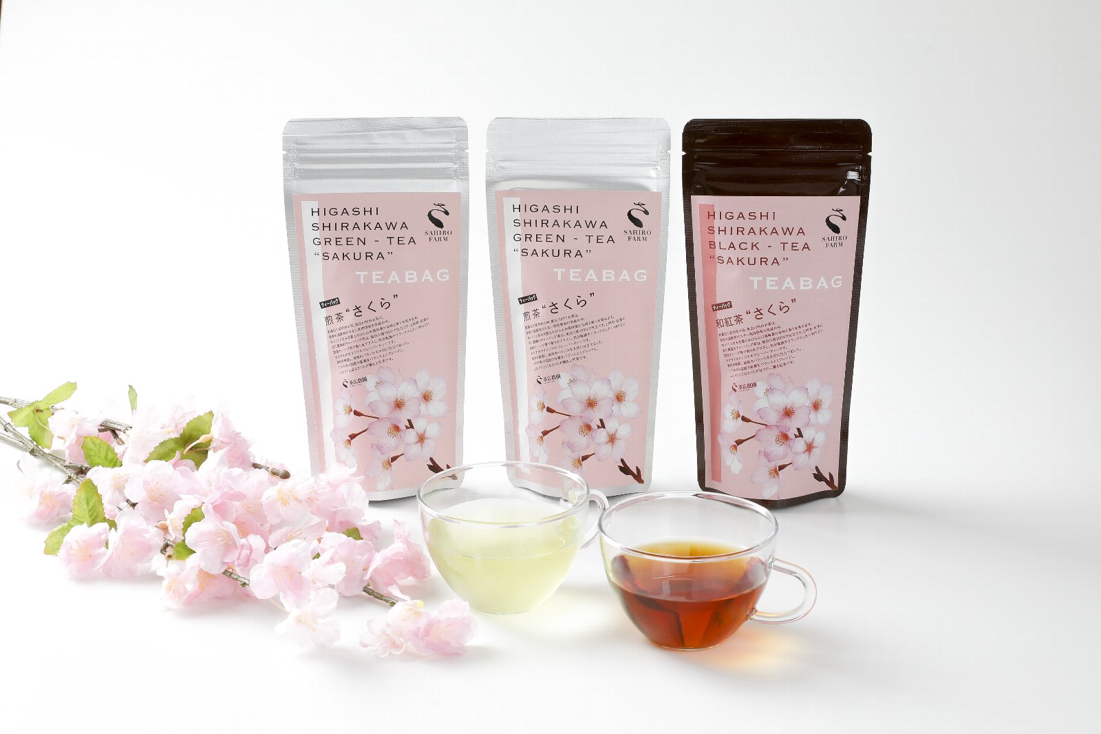 【送料込】きなり　さくらの森　2020年2月期限　4パックセット TOWA 紅茶 ティーバッグ ギフト サクラ 2g×3個 プチギフト 桜白桃紅茶