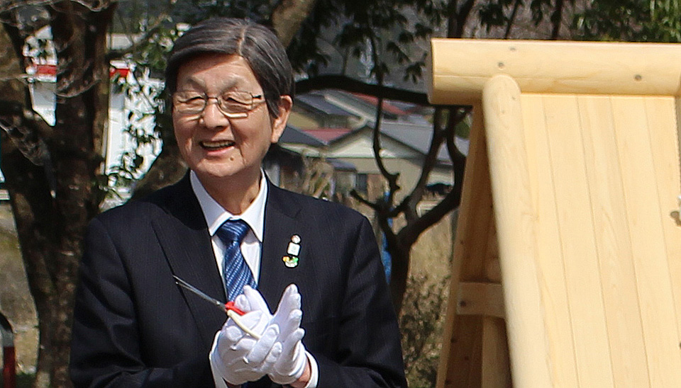 村長室へようこそ(写真:東白川村長 今井俊郎)