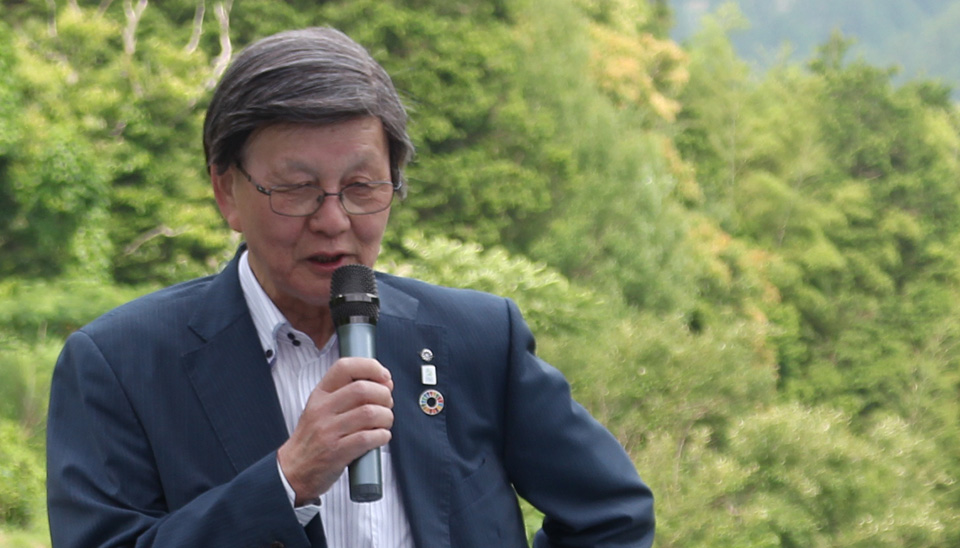 村長室へようこそ(写真:東白川村長 今井俊郎)