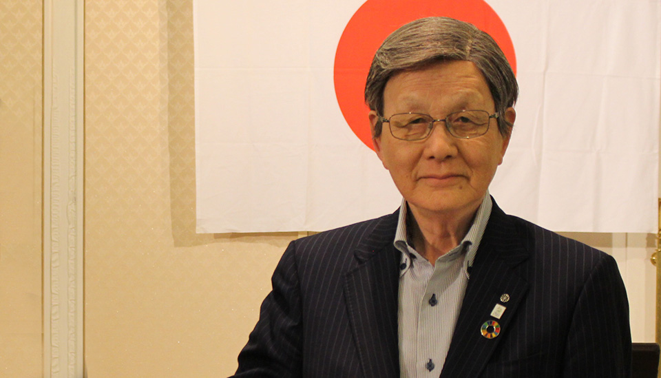 村長室へようこそ(写真:東白川村長 今井俊郎)