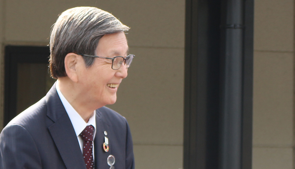 村長室へようこそ(写真:東白川村長 今井俊郎)